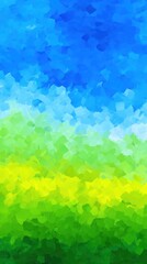 Fototapeta premium Abstração em tons de azul, verde e amarelo