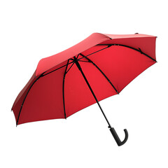 Contemporary Travel Beach Umbrella with a Sleek Fold Isolated on Transparent Background