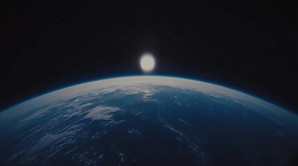 Earthrise Sunrise Space View.