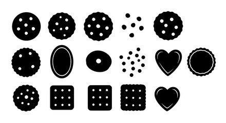 Cookie Silhouettes: A delightful collection of cookie silhouettes in various shapes, perfect for adding a touch of sweetness to designs.