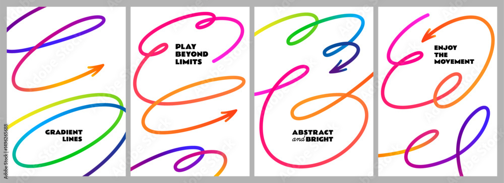 Aufkleber vector hand drawn arrow lines. abstract sketch elements on white background. curved scribble doodle 