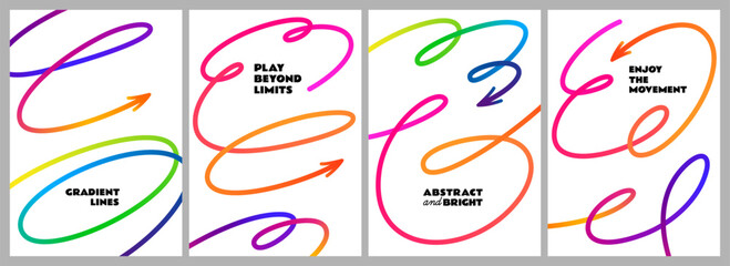 Vector Hand Drawn Arrow Lines. Abstract Sketch Elements on White Background. Curved Scribble Doodle Arrows