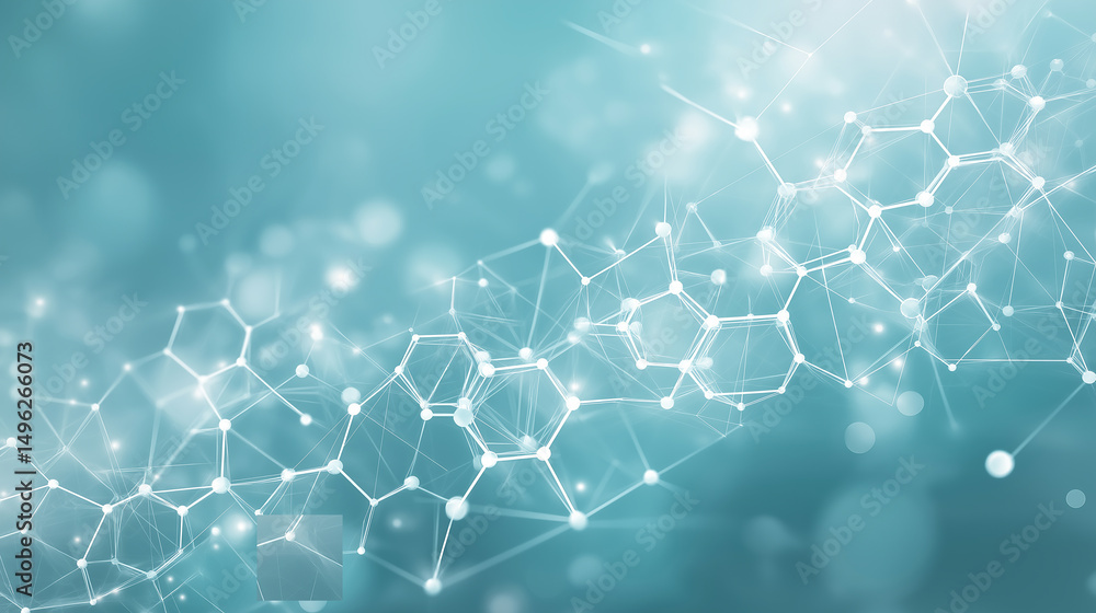Poster abstract teal network structure background image