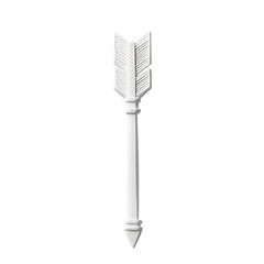 Minimal Arrow with a Clean Structure in Pure Isolated on Transparent Background