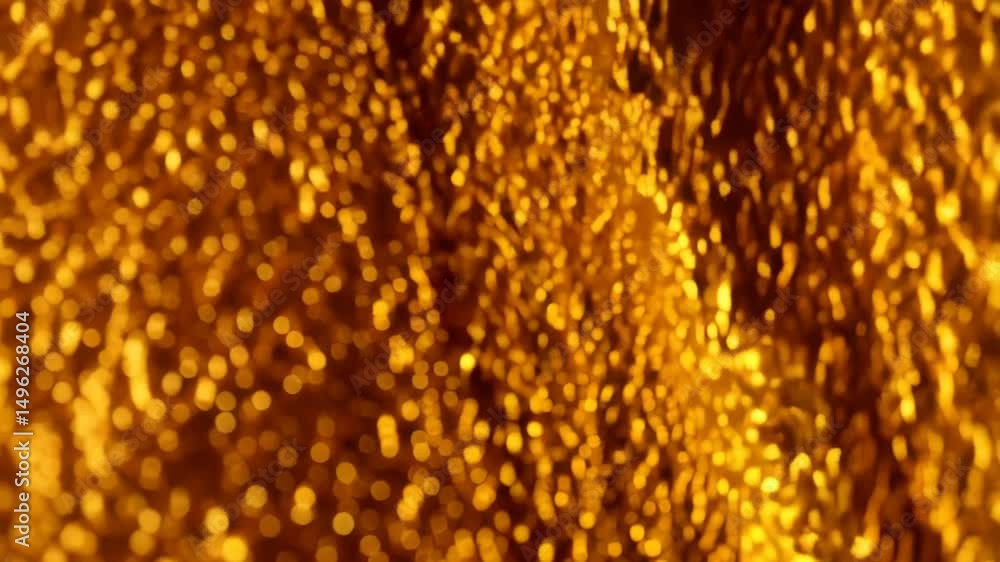 Poster abstract textured gold fabric surface with draped folds, creating a rich and luxurious background wi