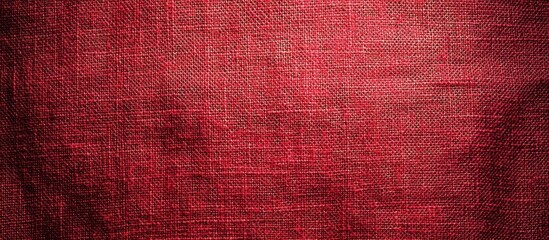 Fototapeta premium Red Fabric Close-up Texture