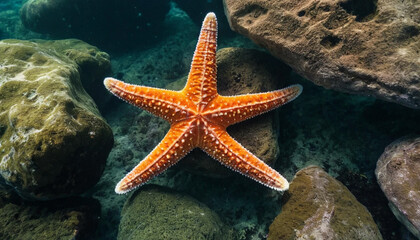 Starfish Clinging to a Rock