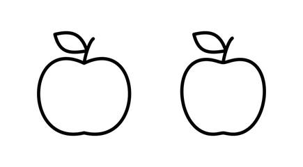 Apple icon vector. Apple sign and symbols for web design.