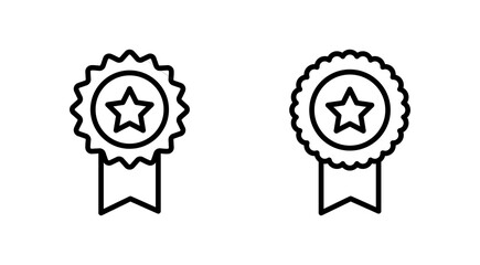 Badge icon vector. Awards icon vector. Achieve sign and symbols. Stamp