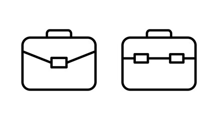 Briefcase icon vector. suitcase sign and symbol. luggage symbol.