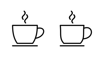 coffee cup icon vector. cup a coffee sign and symbol