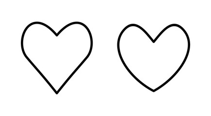 Love icon vector. Heart sign and symbol. Like icon vector.