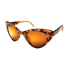 Sleek Cat Eye Sunglasses with Intricate Detail Isolated on Transparent Background