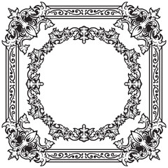 Bold Decorative Lines in Geometric Ornamental Frames