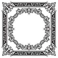 Clean Ornamental Frames in Abstract Geometric Shape