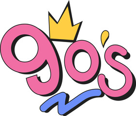 Retro 90s element decoration. Gameboy, floppy disk, lips, spray, shoes, casette, phone, camera, lollipop illustration. Vector isolated.