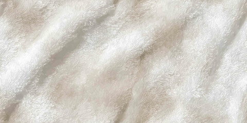 Naklejka premium Detailed view of a pure white cloth - Seamless , pattern , background , tile