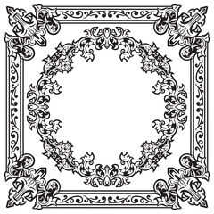 Clean Ornamental Frames in Thin Geometric Lines