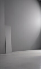 Elegant gray backdrop, soft light, subtle shadows ideal for product display,  style,  display,  mockup