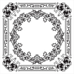 Sophisticated Ornamental Frames in Linear Style