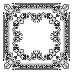 Modern Outline Ornamental Frames with Artistic Geometry