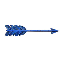 Contemporary Arrow with a Structured Layout in Class Isolated on Transparent Background