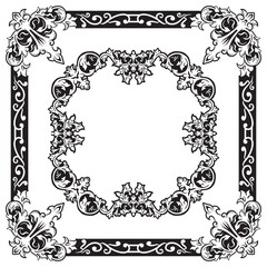 Clean Geometric Outline Ornamental Frames Vector