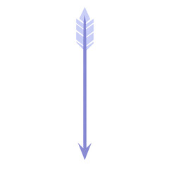Contemporary Arrow with Minimalist Vectors in Periw Isolated on Transparent Background