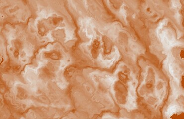 Dynamic Burnt Orange and White Marble Swirl Texture Background