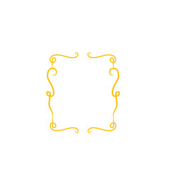 gold swirl frame