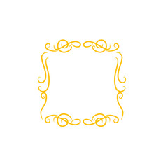 gold swirl frame
