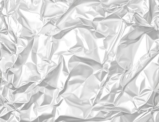 Crumpled Aluminum Foil Texture Background