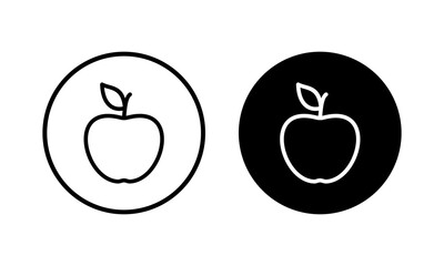Apple icon vector illustration. Apple sign and symbols for web design.