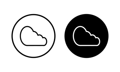 Cloud icon vector illustration. cloud sign and symbol