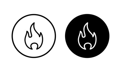 Fire icon vector illustration. fire sign and symbol