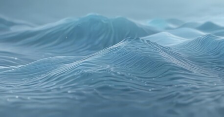 Subtle ripples in dreamy blue abstract wave texture, soft focus, serene atmosphere , tranquil, aquamarine