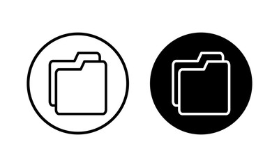 Folder icon vector illustration. folder sign and symbol