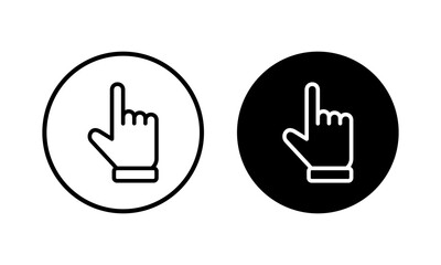 Hand cursor icon vector illustration. cursor sign and symbol. hand cursor icon clik