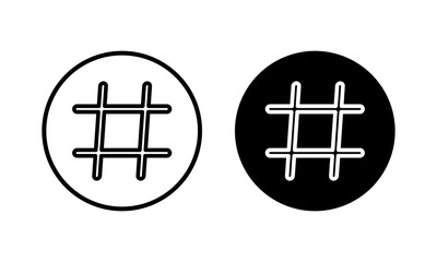 Fototapeta premium Hashtag icon vector illustration. hashtag sign and symbol
