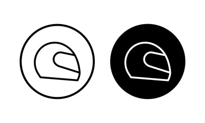 Helmet icon vector illustration. Motorcycle helmet sign and symbol. Construction helmet icon. Safety helmet