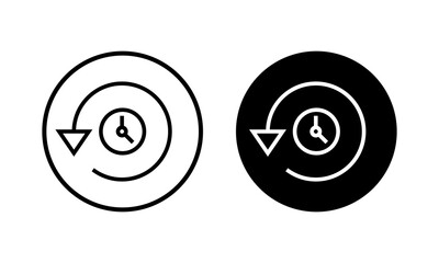 History icon vector illustration. recent event history sign and symbol