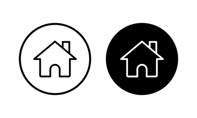 Home icon vector illustration. House sign and symbol