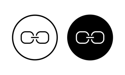 Link icon vector illustration. Hyperlink chain sign and symbol