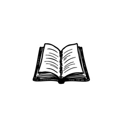 Open book drawing evokes literacy, education, and the allure of storytelling