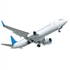 Obraz premium Airplane flying in the sky aviation travel transportation isolated on white background