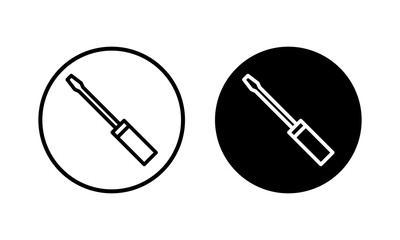 Screwdriver icon vector illustration. tools sign and symbol