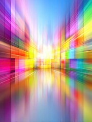 Obraz premium Explosão de Cores Abstrata, Movimento e Luz