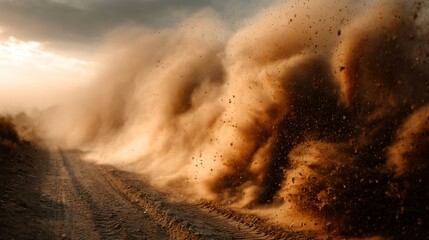Dynamic Cloud of Dust and Sand Capture the Intensity