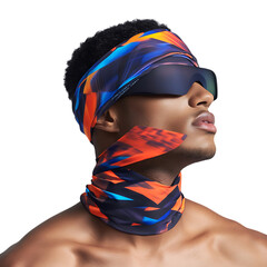 Sport Inspired Cooling Wrap with a Breathable Moist Isolated on Transparent Background