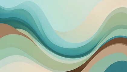 Obraz premium Abstract Curvilinear Design with Earthy Hues and Smooth Transitions